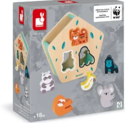 BOÎTE À FORMES DES ANIMAUX (BOIS)