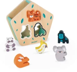 BOÎTE À FORMES DES ANIMAUX (BOIS)