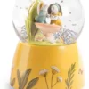 BOULE A NEIGE MUSICALE TROIS PETITS LAPINS