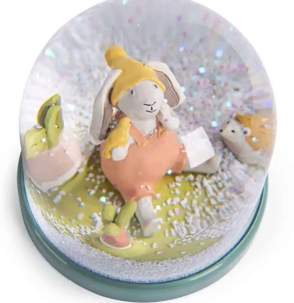 BOULE A NEIGE TROIS PETITS LAPINS