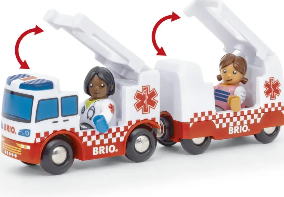 BRIO63603500 - CAMION AMBULANCE SON ET LUMIERE