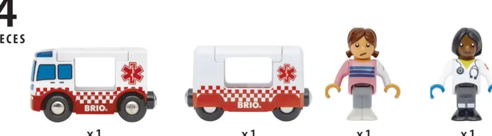 BRIO63603500 - CAMION AMBULANCE SON ET LUMIERE