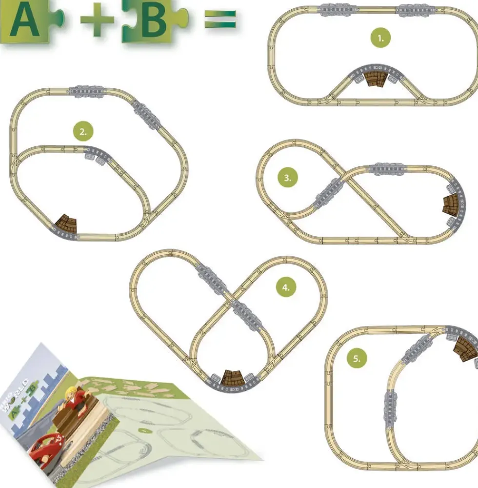 BRIO 63607900 -CIRCUIT EN 8 VOYAGEURS - PACK A