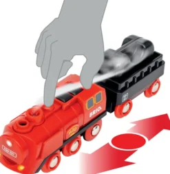 BRIO 7312350360172 - CIRCUIT LOCOMOTIVE A PILES A VAPEUR