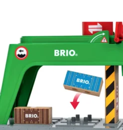 BRIO 7312350339963 - GRUE DOUBLE VOIE DE CHARGEMENT