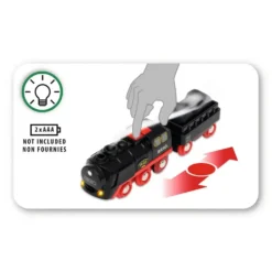 BRIO 33884 - LOCOMOTIVE À PILES À VAPEUR