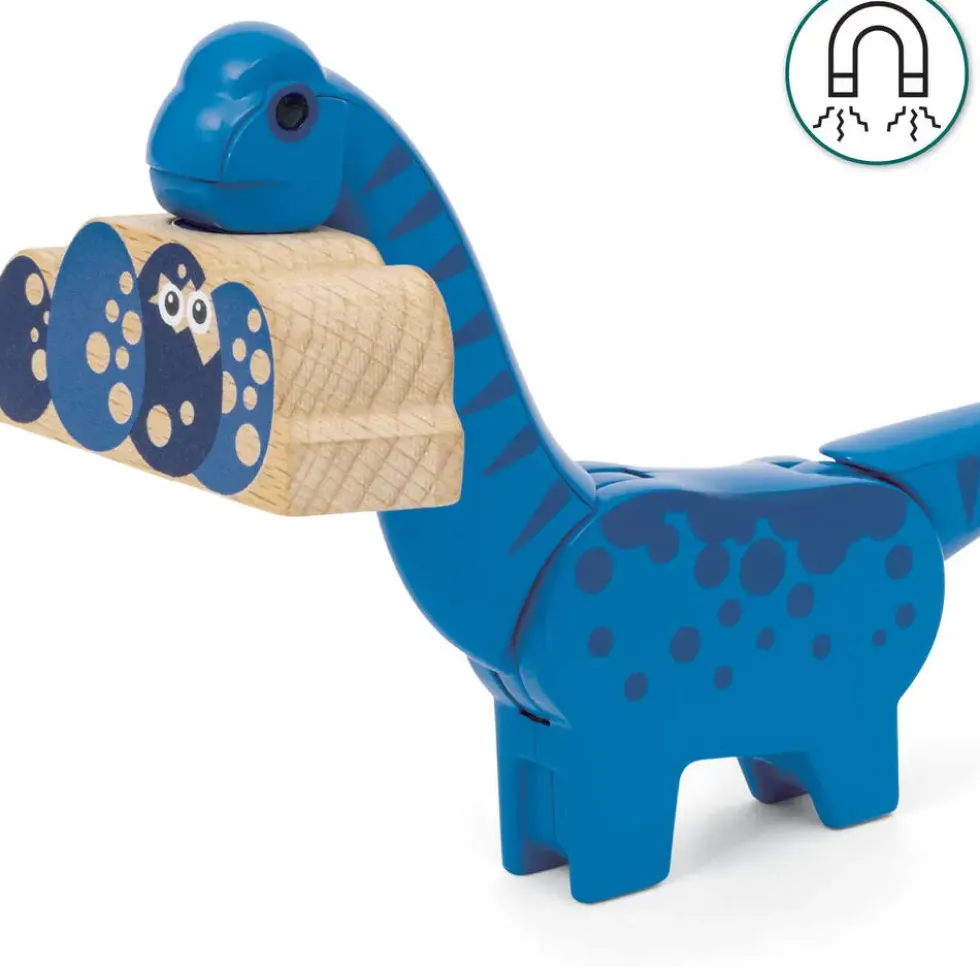 BRIO 63609600 -TRAIN A PILES DINOSAURE