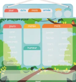 CALENDRIER MAGNETIQUE - APPRENDRE L'HEURE ET LE TEMPS