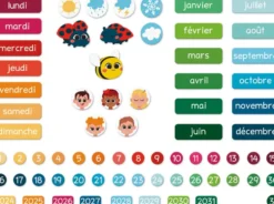 CALENDRIER MAGNETIQUE - APPRENDRE L'HEURE ET LE TEMPS