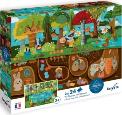 CALYPTO BY SENTOSPHERE - PUZZLE 24 PIECES X 2 - VIE DESSUS VIE DESSOUS