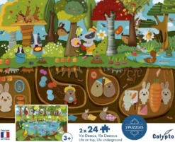 CALYPTO BY SENTOSPHERE - PUZZLE 24 PIECES X 2 - VIE DESSUS VIE DESSOUS