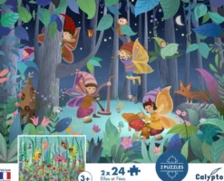 CALYPTO BY SENTOSPHERE - PUZZLES 24 PIECES X 2 - ELFES ET FEES
