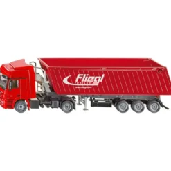 CAMION AVEC REMORQUE BENNE BASCULE
