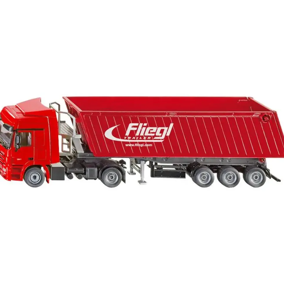 CAMION AVEC REMORQUE BENNE BASCULE