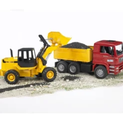 CAMION BENNE AVEC CHARGEUR FR130