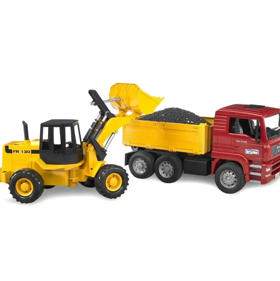 CAMION BENNE AVEC CHARGEUR FR130