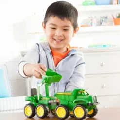 CAMION BENNE ET TRACTEUR JOHN DEERE