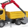 CAMION DE CHANTIER SCANIA SUPER 560R AVEC GRUE ET 2 PALETTES