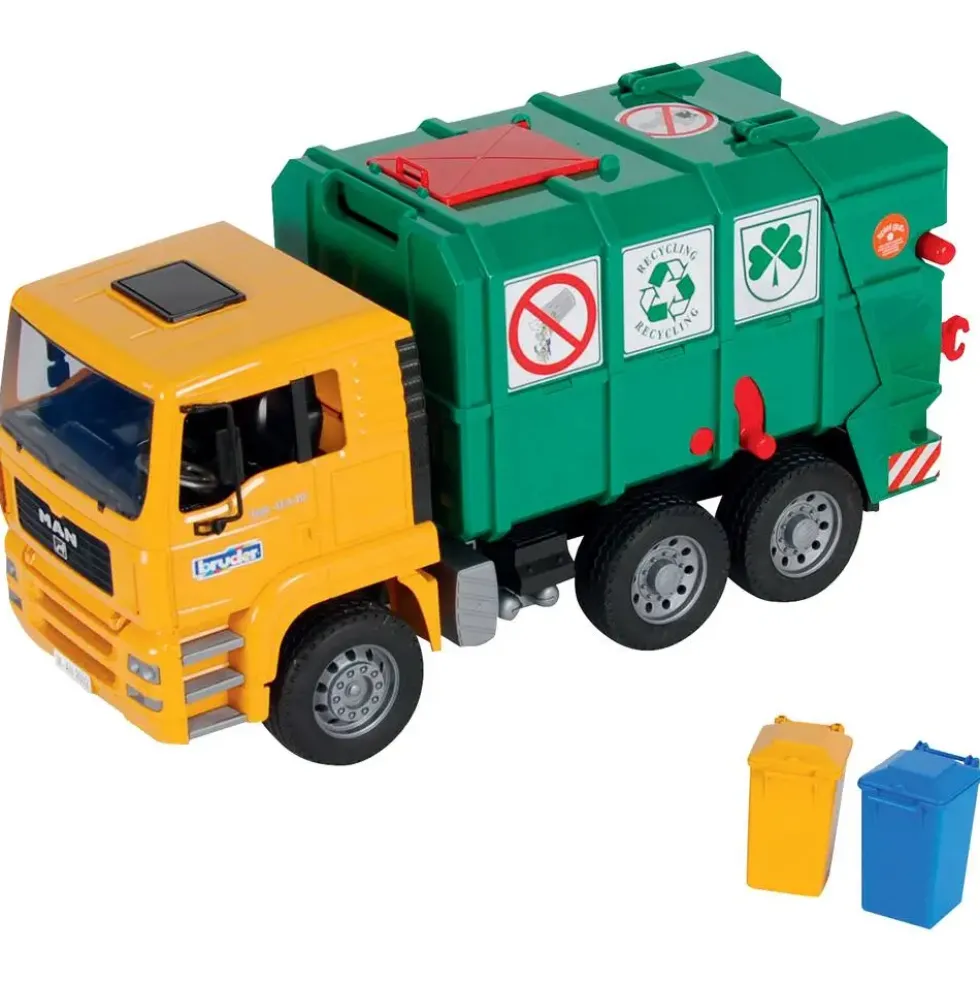 CAMION POUBELLE VERT MAN TGA