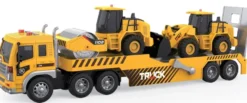 CAMION TRANSPORT DE VEHICULES DE CHANTIER 1:16