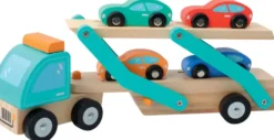 CAMION TRANSPORTEUR DE VEHICULES EN BOIS