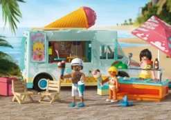 CAMION VENDEUR DE GLACES ET 3 PERSONNAGES-71904