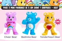 CARE BEARS - PACK 3 MINI FIGURINES DE 5 CM 1 SURPRISE