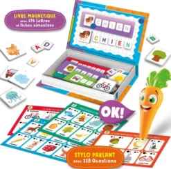 CAROTINA - STYLO PARLANT ET JOUETS MAGNETIQUES 2 EN 1