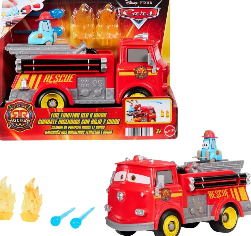 CARS - CAMION POMPIER ROUGE ET GUIDO