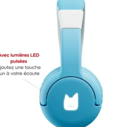 CASQUE BLUETOOTH - BLEU CIEL