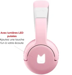 CASQUE BLUETOOTH - ROSE FLEUR
