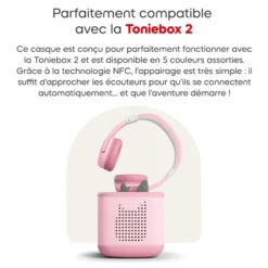 CASQUE BLUETOOTH - ROSE FLEUR