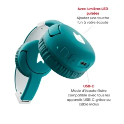 CASQUE BLUETOOTH - VERT OCEAN