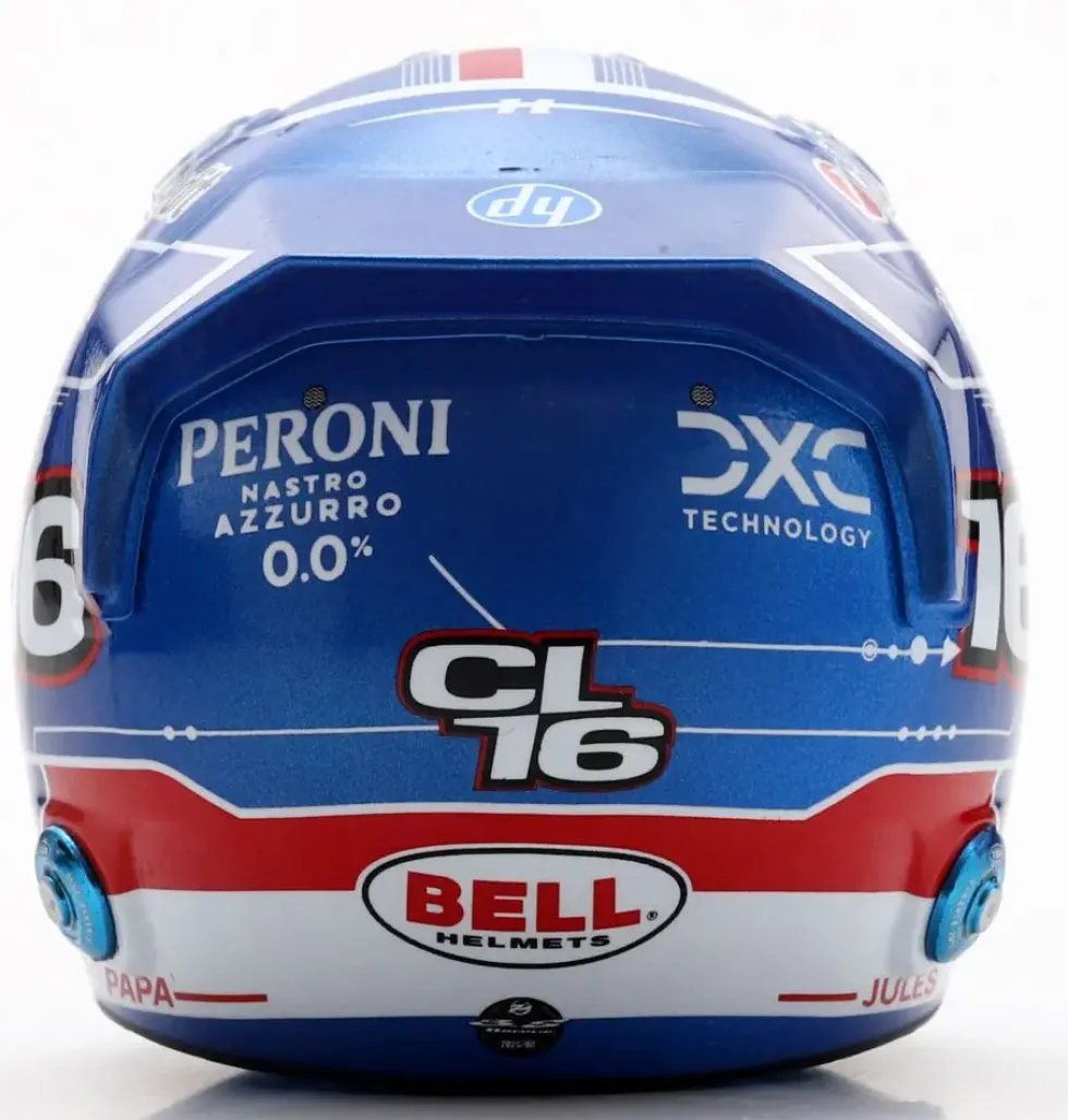 1/5 CASQUE F1 CHARLES LECLERC - SCUDERIA FERRARI HP - GP MIAMI 2025