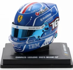 1/5 CASQUE F1 CHARLES LECLERC - SCUDERIA FERRARI HP - GP MIAMI 2025