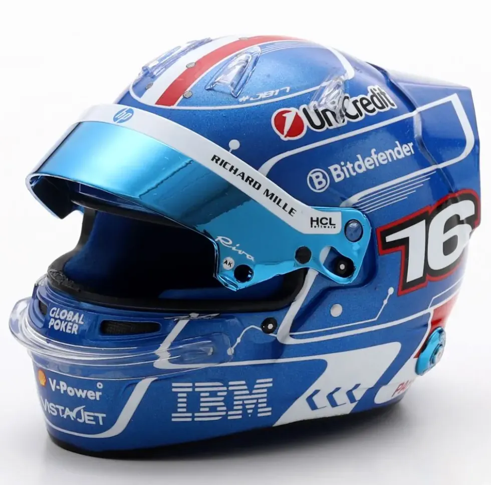 1/5 CASQUE F1 CHARLES LECLERC - SCUDERIA FERRARI HP - GP MIAMI 2025