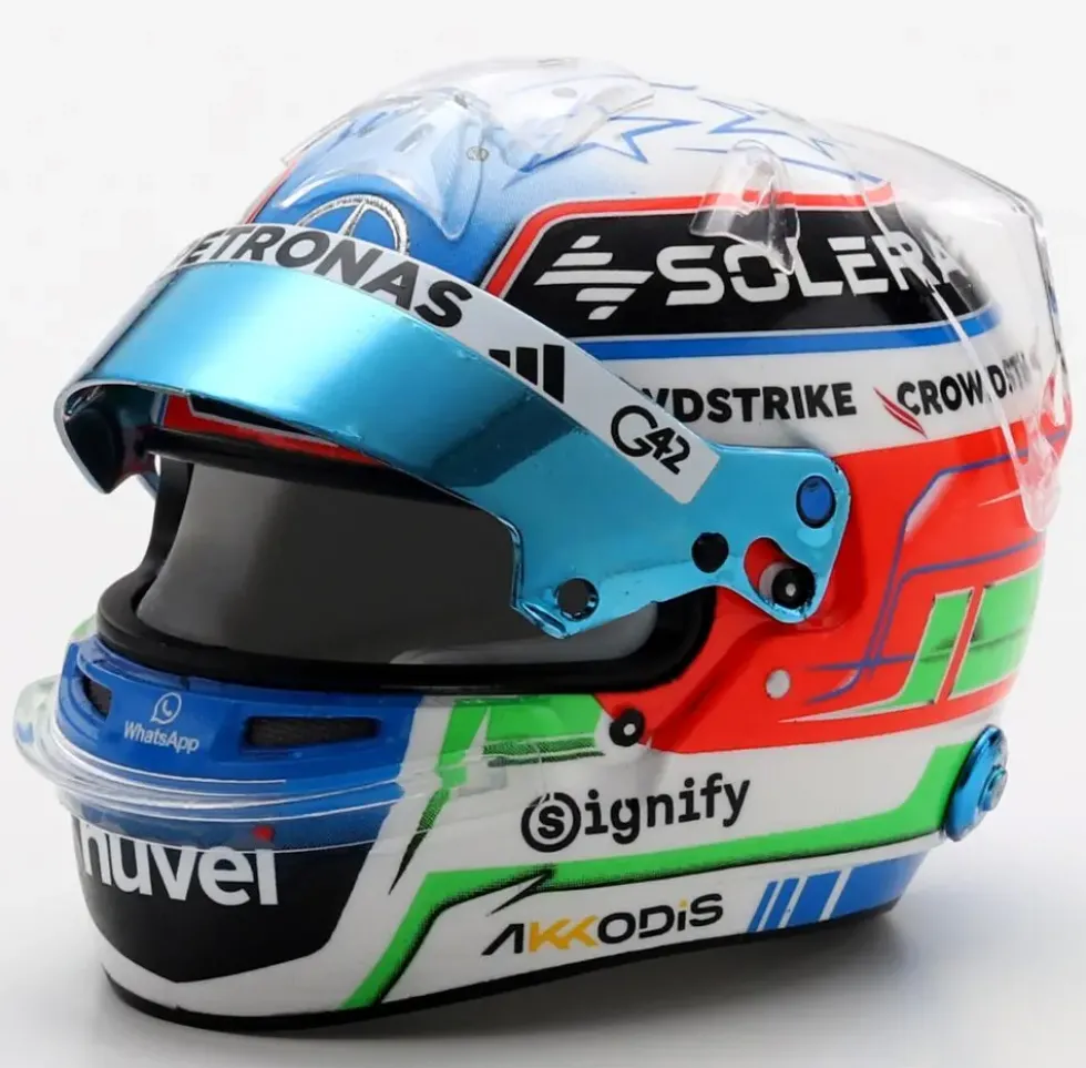 1/5 CASQUE F1 KIMI ANTONELLI - MERCEDES-AMG PETRONAS FORMULE 1 TEAM 2025