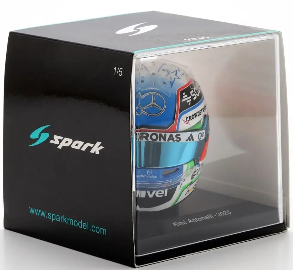 1/5 CASQUE F1 KIMI ANTONELLI - MERCEDES-AMG PETRONAS FORMULE 1 TEAM 2025