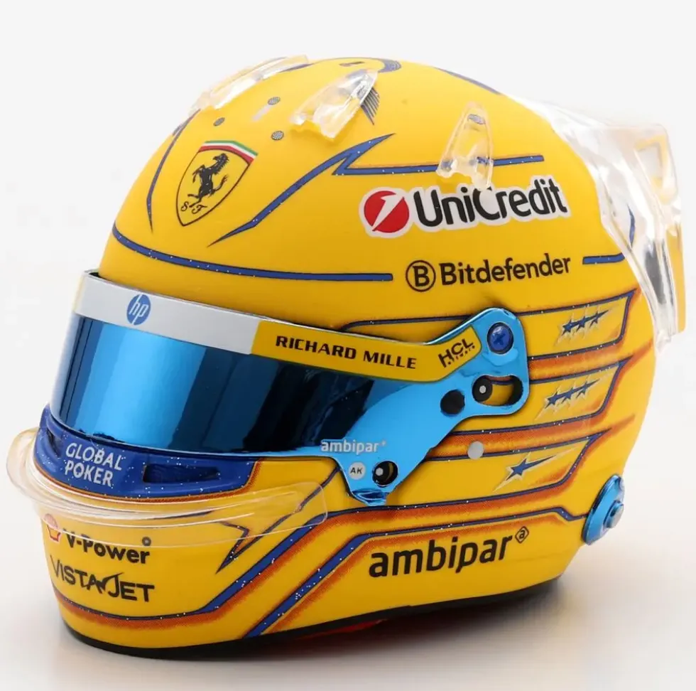 1/5 CASQUE F1 LEWIS HAMILTON - SCUDERIA FERRARI HP - GP MIAMI2025