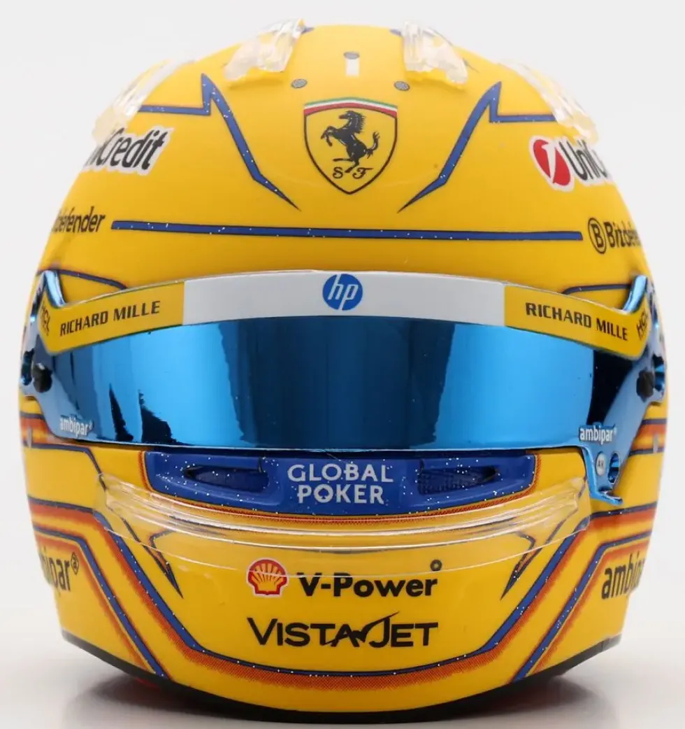 1/5 CASQUE F1 LEWIS HAMILTON - SCUDERIA FERRARI HP - GP MIAMI2025
