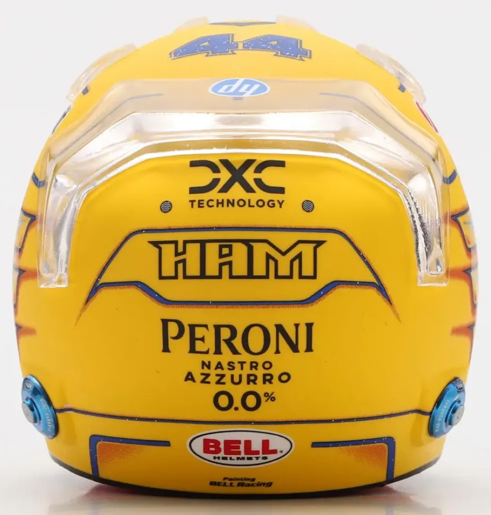 1/5 CASQUE F1 LEWIS HAMILTON - SCUDERIA FERRARI HP - GP MIAMI2025