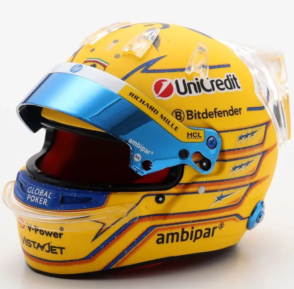 1/5 CASQUE F1 LEWIS HAMILTON - SCUDERIA FERRARI HP - GP MIAMI2025