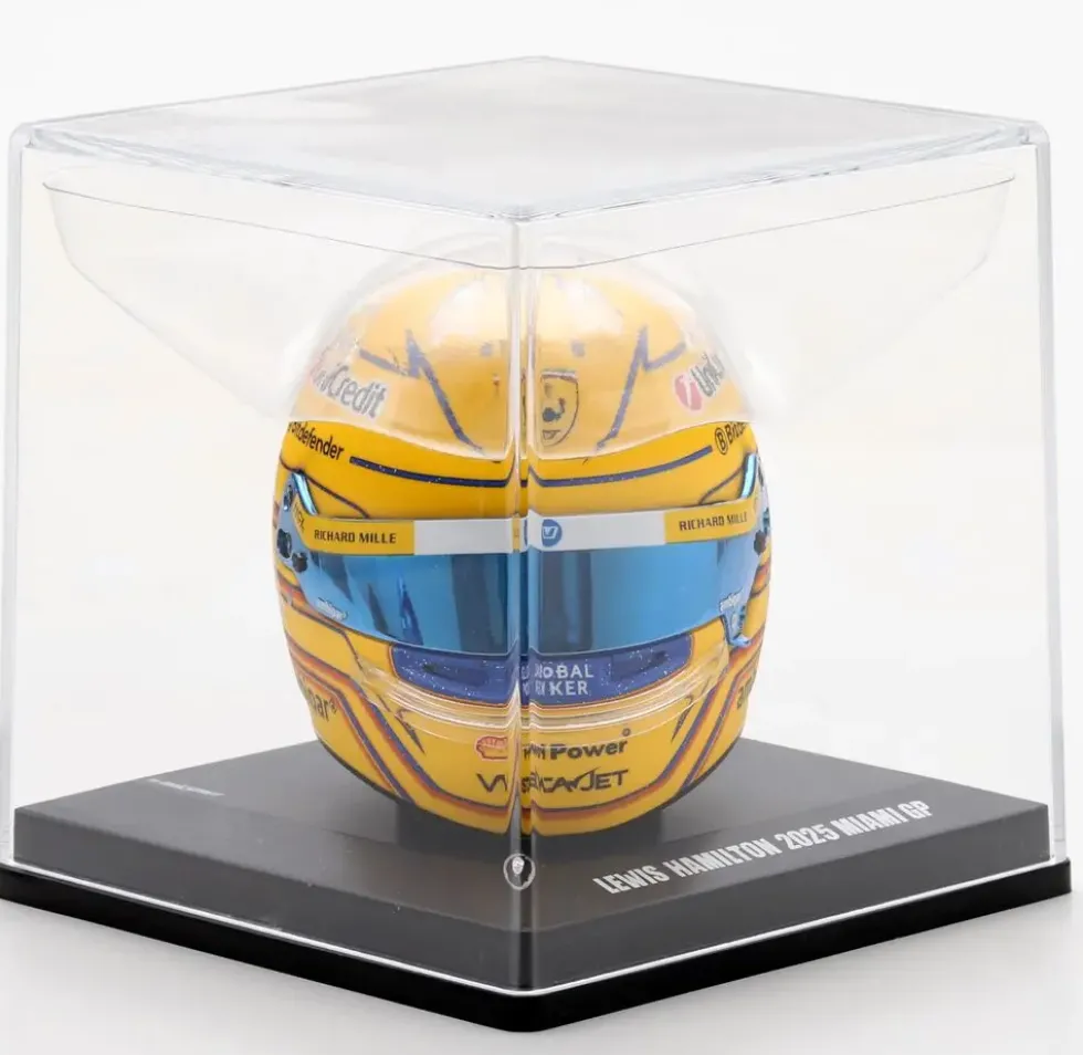 1/5 CASQUE F1 LEWIS HAMILTON - SCUDERIA FERRARI HP - GP MIAMI2025