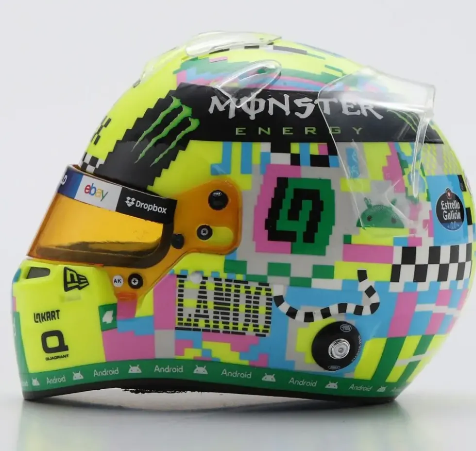 1/5 CASQUE LANDO NORRIS - MCLAREN FORMULE 1 TEAM - GP GRANDE BRETAGNE 2024