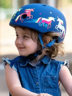 CASQUE LICORNE - BOUCLE MAGNETIQUE - LUMIERE LED INTEGREE - TAILLE S