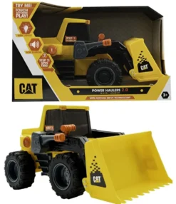 CATERPILAR - POWER HAULERS 2,0 CHARGEUR FRONTAL PLASTIQUE 30 CM SONS, LUMIERES ET DETECTEUR MOUVEMENT