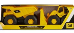 CATERPILLAR - CAMION BENNE ET BULLDOZER 2 VEHICULES 25 CM