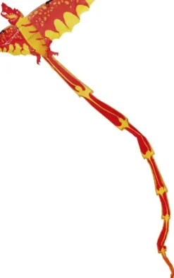 CERF-VOLANT POP UP 3D DRAGON ROUGE