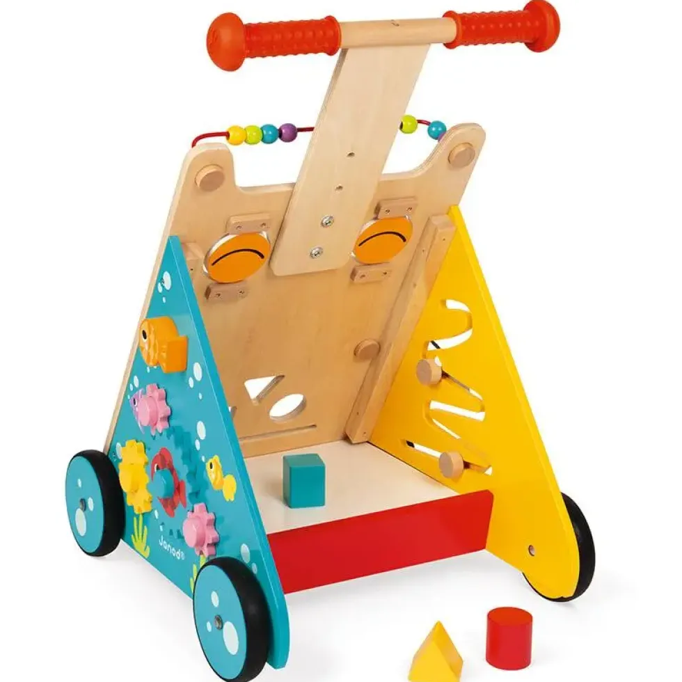 CHARIOT MULTI-ACTIVITES CHAT -EN BOIS