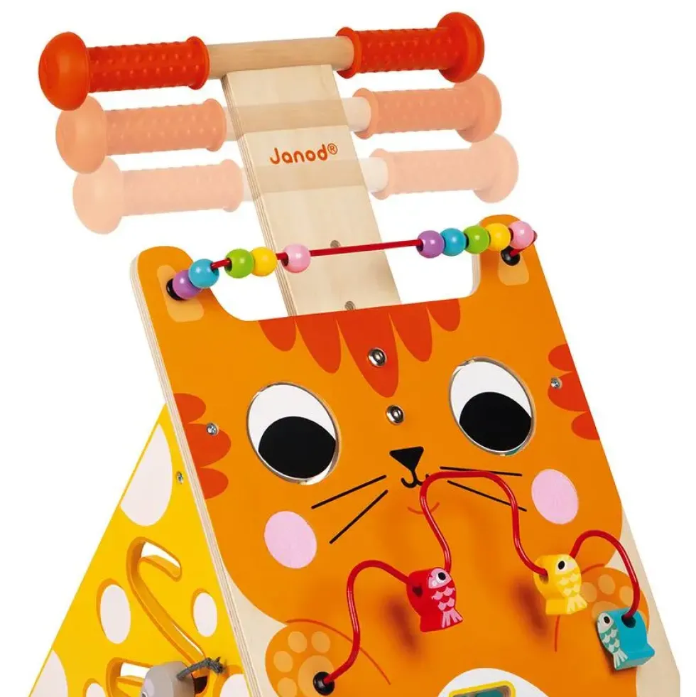 CHARIOT MULTI-ACTIVITES CHAT -EN BOIS